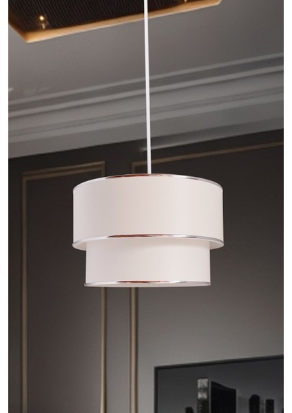 1 Sakız Modern Tekli Sarkıt Avize Beyaz ES-SK03 Beyaz Plastik 71-80 cm E27 Modern 30 x 46 Salon / O