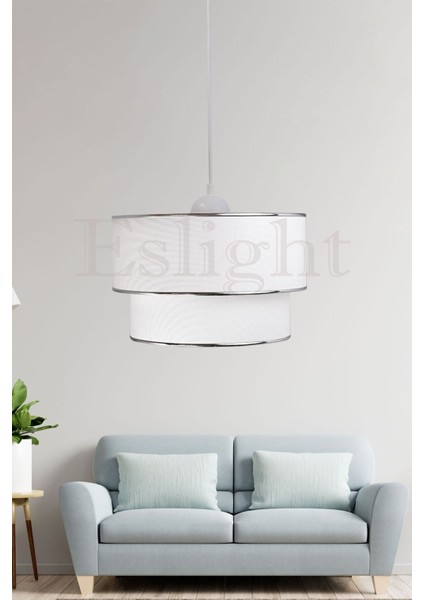 1 Sakız Modern Tekli Sarkıt Avize Beyaz ES-SK03 Beyaz Plastik 71-80 cm E27 Modern 30 x 46 Salon / O modelleri