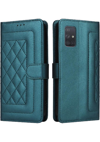Samsung Galaxy A71 Için Flip Case Darbeye Basit Iş Cüzdan Kılıf (Yurt Dışından)