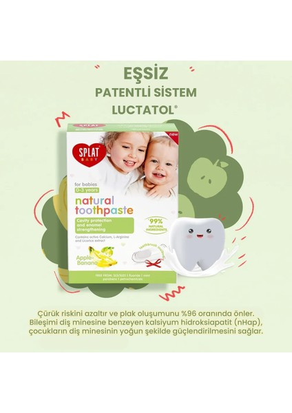 Splat Baby Diş Macunu + Parmak Diş Fırçası 40 ml