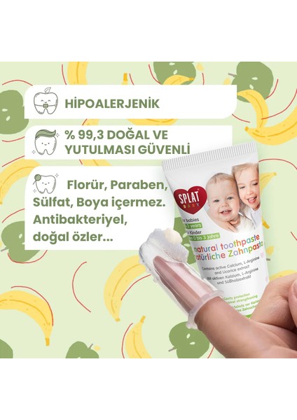 Splat Baby Diş Macunu + Parmak Diş Fırçası 40 ml