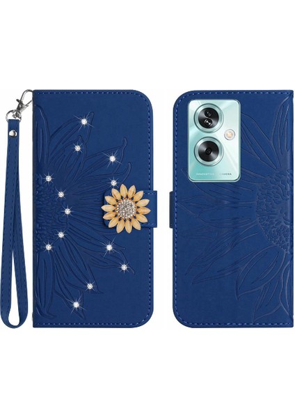 Oppo RENO11 Için Kılıf F/F25 Pro 5g Kart Tutucu Pu Deri Kapak Çevirin (Yurt Dışından)