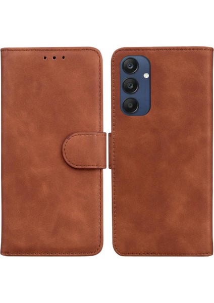 Samsung Galaxy M35 Manyetik Kart Yuvası Premium Pu Deri Için Flip Case (Yurt Dışından)
