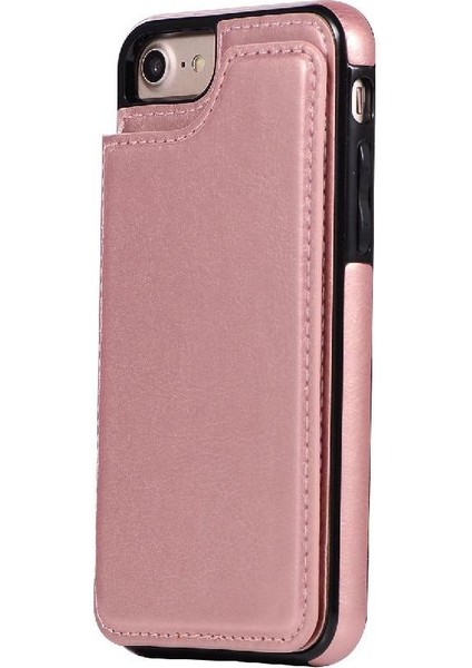 Cüzdan Kılıf Apple iPhone 6/6s Çift Manyetik Toka Pu Deri Kart Yuvaları (Yurt Dışından)