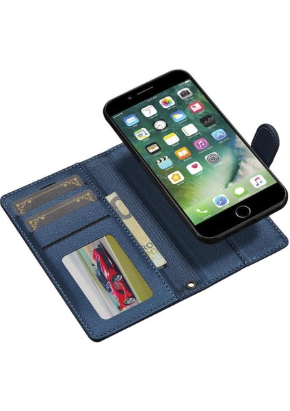 Apple iPhone 7/8 Için Flip Case Cüzdan Kılıf Bölünmüş Deri Cüzdan Telefon Kapak Pu 2 (Yurt Dışından)