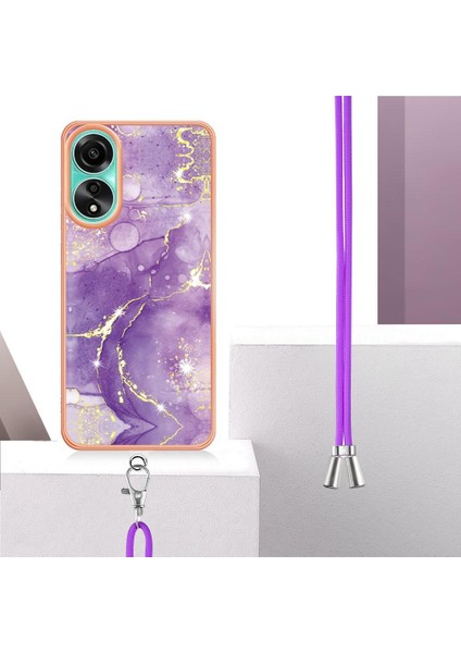 Oppo A78 4g Mermer Crossbody Kordon Askısı Tampon Anti-Scratch Için Kılıf (Yurt Dışından) fiyatları