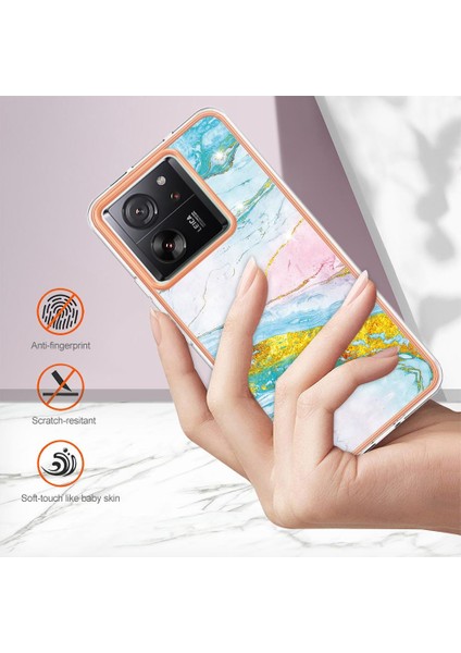 Xiaomi 13T/13T Pro Yumuşak Tampon Mermer Desen Ince Tpu Koruma (Yurt Dışından) modelleri