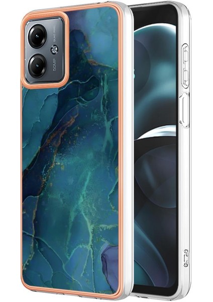 Motorola Moto G14 Tampon Tpu Darbeye Silikon Mermer ile Uyumlu (Yurt Dışından)