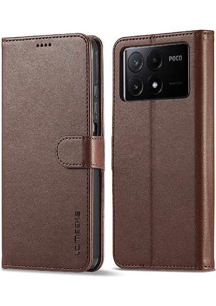 Xiaomi Redmi Poco X6 Pro 5g Buzağı Doku Yatay Çevir Deri Kılıf (Yurt Dışından)