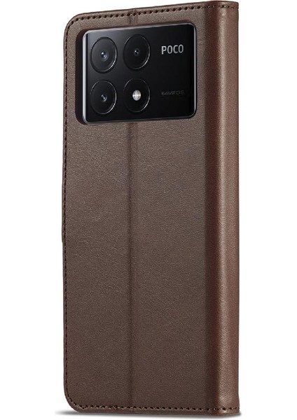Xiaomi Redmi Poco X6 Pro 5g Buzağı Doku Yatay Çevir Deri Kılıf (Yurt Dışından)