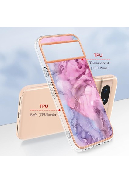 Google Piksel 8A Silikon Tampon Darbeye Dayanıklı Tpu Mermer ile Uyumlu (Yurt Dışından) modelleri