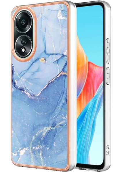 Oppo With 4g Tampon Tpu Silikon Darbeye Dayanıklı Mermer ile Uyumlu (Yurt Dışından)