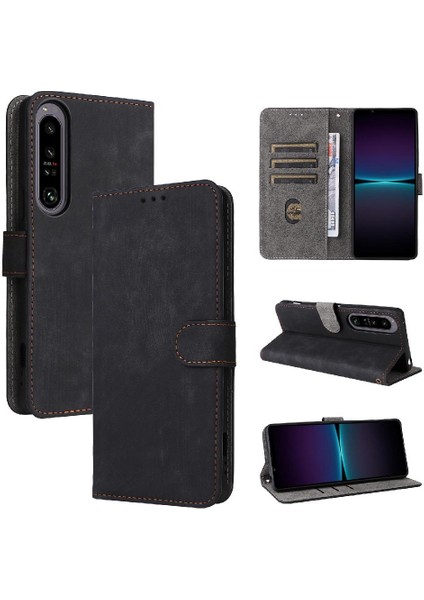 Sony Xperia 1 Iv Flip Folio Cüzdan Için Kılıf Rfıd Engelleme Kart Yuvaları Kapak (Yurt Dışından) indirimleri