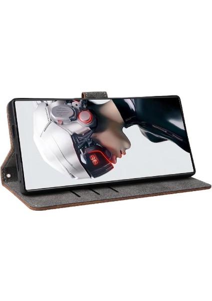 Zte Nubia Kırmızı Sihirli 9 Pro Artı Flip Folio Cüzdan Kart Yuvaları Kapak (Yurt Dışından)