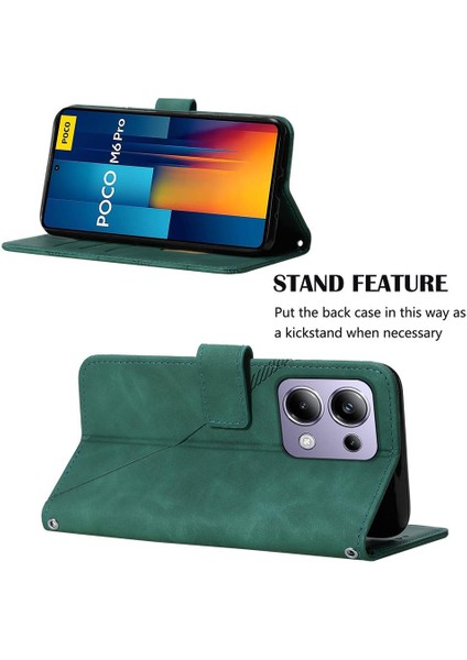 Xiaomi Redmi Not Için Kılıf 13 Pro 4g Pu Deri Flip Folio Kitap Koruyucu (Yurt Dışından)