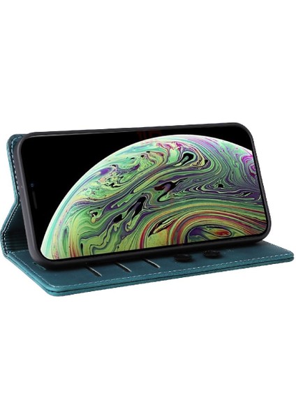 Apple iPhone Xs Max Deri Kılıf Için Basit Iş Cüzdan Kapak Çevirin (Yurt Dışından) fırsatları