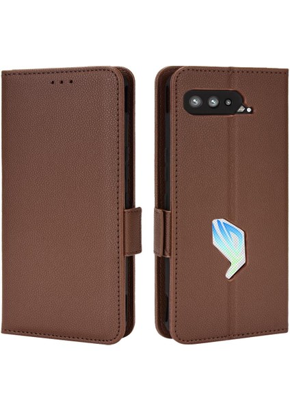 Asus Rog Telefon 5 Için Kılıf Manyetik Kart Yuvaları Tutucu Yan Toka Pu Cüzdan (Yurt Dışından)