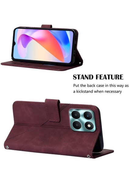 Onur Için Kılıf X6A Cüzdan Kapak Kredi Kartı Tutucu Pu Deri Flip Folio (Yurt Dışından) modelleri