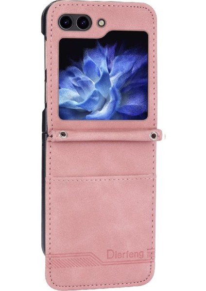 Samsung Galaxy Z Flip 5 Için Flip Case Bileklik Kart Yuvaları Manyetik Nakit (Yurt Dışından) modelleri
