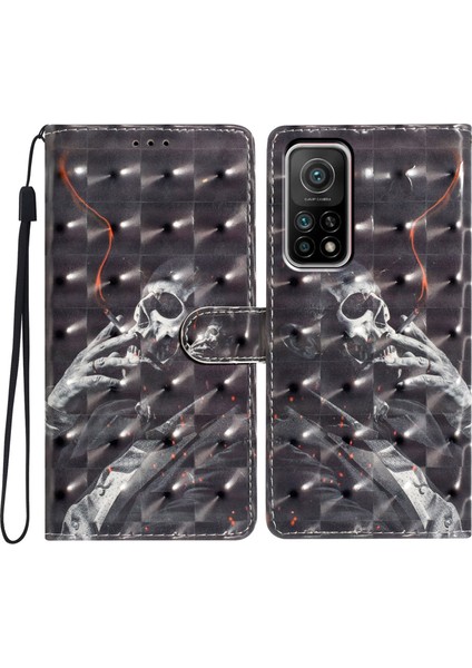 Xiaomi Mi 10T 5g/mi 10T Pro 5g/redmi K30S Kasa Cüzdan Stand 3D Desen Kapak Siz Iskelet (Yurt Dışından)