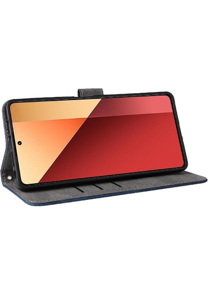 Xiaomi Redmi Için Not 13 Pro 4g Manyetik Kapatma Pu Deri Kart Çevirme (Yurt Dışından)