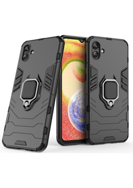 Samsung Galaxy A04 4g Kickstand Darbeye Kapak 360 &deg; Dönen (Yurt Dışından)