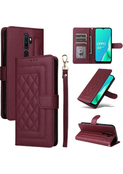 Oppo A9 Için Flip Case 2020/A5 2020 Darbeye Kapak Çevirin Deri Kılıf (Yurt Dışından)