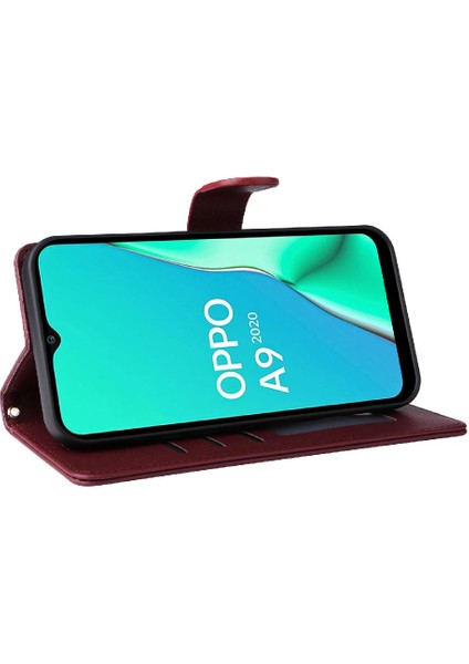 Oppo A9 Için Flip Case 2020/A5 2020 Darbeye Kapak Çevirin Deri Kılıf (Yurt Dışından)