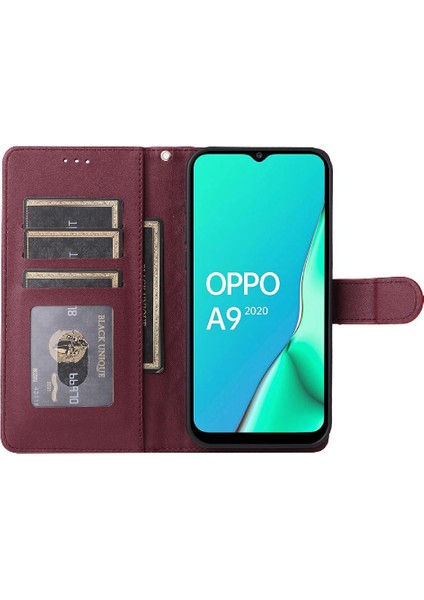 Oppo A9 Için Flip Case 2020/A5 2020 Darbeye Kapak Çevirin Deri Kılıf (Yurt Dışından)