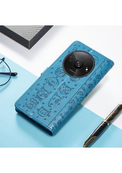 Xiaomi Redmi A3 Darbeye Kapak Kapak Için Kılıf Kısa Kayış Deri Kılıf (Yurt Dışından) fırsatları