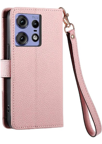 Motorola Kenar 50 Pro Aşk Deri Kılıf Cüzdan Fermuar Için Flip Case (Yurt Dışından)