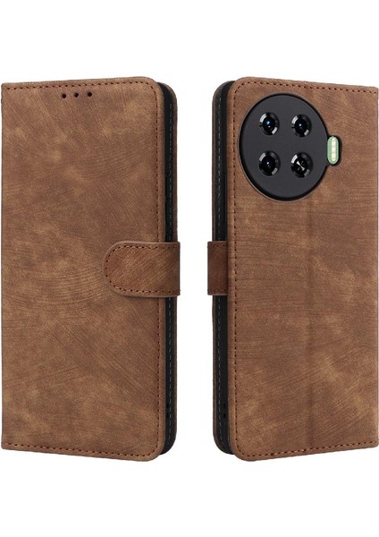 Tecno Spark 20 Pro Artı 4g Flip Folio Cüzdan Kart Yuvaları Kapak Pu (Yurt Dışından)
