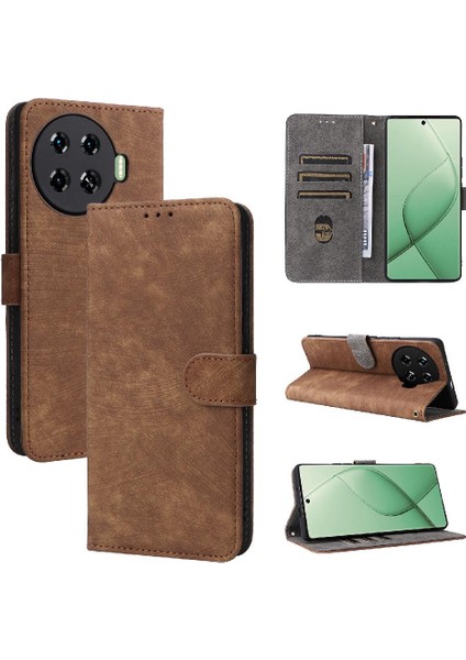 Tecno Spark 20 Pro Artı 4g Flip Folio Cüzdan Kart Yuvaları Kapak Pu (Yurt Dışından)