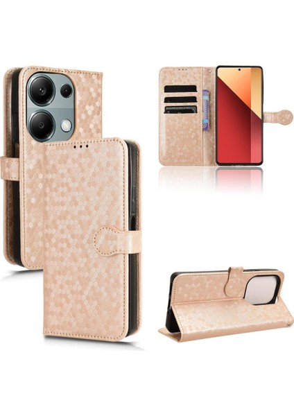 Xiaomi Redmi Için Not 13 Pro 4g Geometrik Desen Deri Cüzdan (Yurt Dışından)