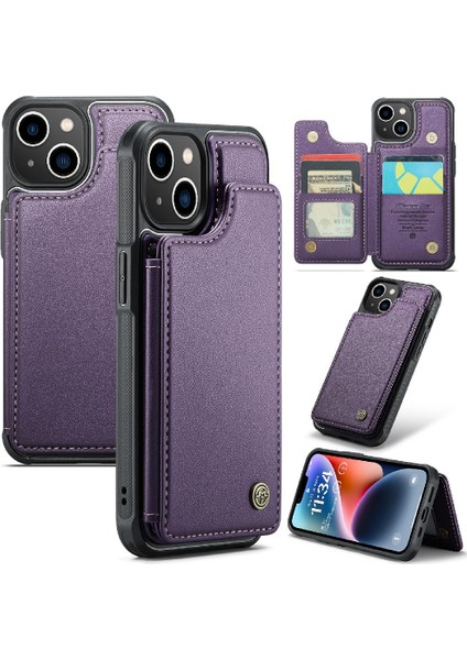 Apple iPhone 14 Için Caseme Cüzdan Durumda Pu Deri Kickstand Ince Darbeye (Yurt Dışından)