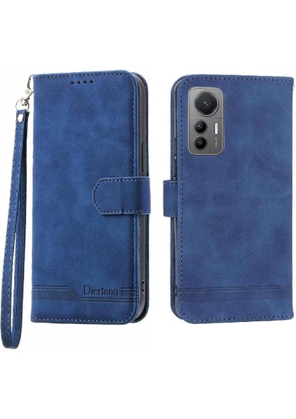 Xiaomi 12 Pro Manyetik Kapatma Bileklik Kart Yuvaları Premium Için Flip Case (Yurt Dışından)