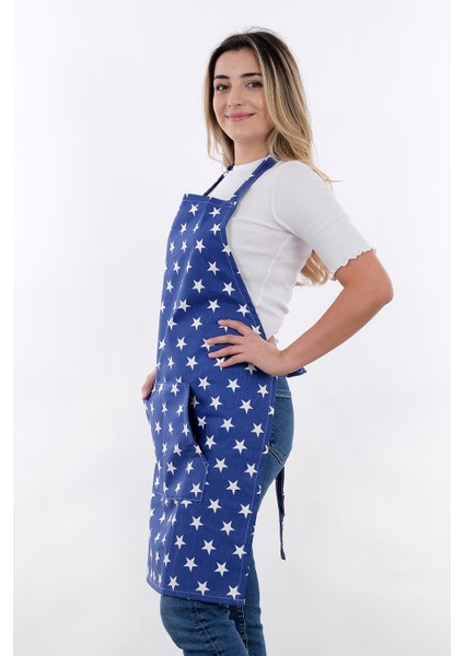 Motif Ayarlanabilir Askılı Şef Önlüğü Chef Mutfak Önlüğü