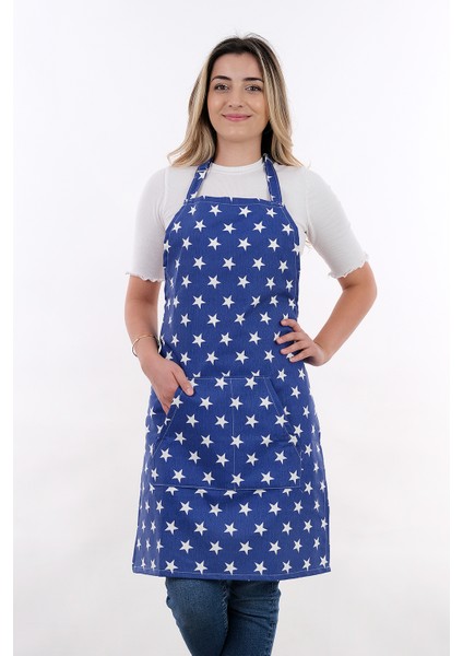 Motif Ayarlanabilir Askılı Şef Önlüğü Chef Mutfak Önlüğü