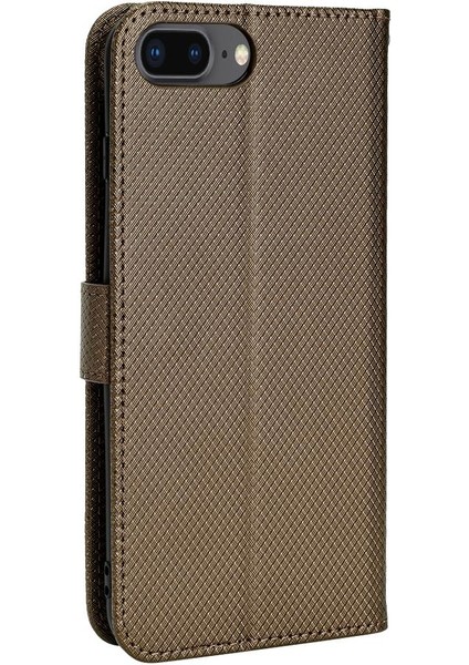 Apple iPhone 8 Için Kılıf Artı/7 Artı Kart Tutucu Kapak Kickstand Manyetik Cüzdan (Yurt Dışından)