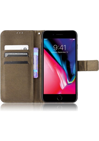 Apple iPhone 8 Için Kılıf Artı/7 Artı Kart Tutucu Kapak Kickstand Manyetik Cüzdan (Yurt Dışından)