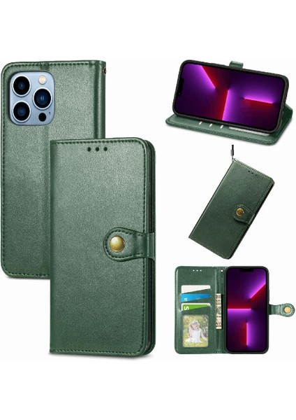 Apple iPhone 13 Için Kılıf Pro Max Cüzdan Fonksiyonu Moda Tasarımı Zarif Flip (Yurt Dışından)