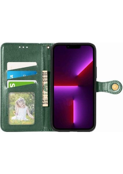 Apple iPhone 13 Için Kılıf Pro Max Cüzdan Fonksiyonu Moda Tasarımı Zarif Flip (Yurt Dışından)