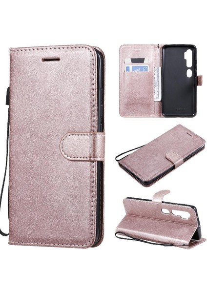 Xiaomi Mi Cc9 Pro Klasik Düz Renk Iş Cüzdan Telefon Için Flip Case (Yurt Dışından)