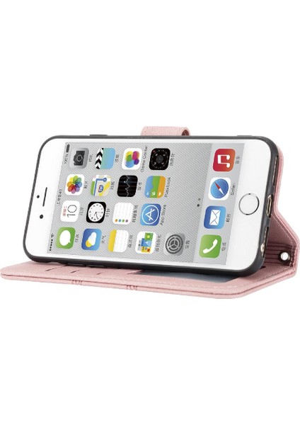 Apple iPhone 6/ 7/ 8 Için Flip Case Cüzdan Kılıf Manyetik Kapatma Darbeye Pu (Yurt Dışından)
