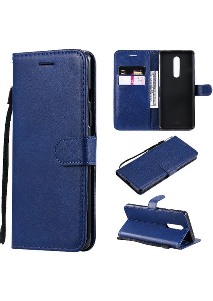 Kart Yuvası ile Oneplus 8 Için Flip Case Iş Cüzdan Telefon Kılıfı Klasik (Yurt Dışından)