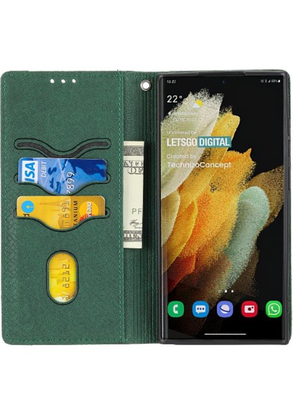 Samsung Galaxy S22 Ultra Pu Deri Kapak Çevirin Folio Kitap El (Yurt Dışından) indirimleri