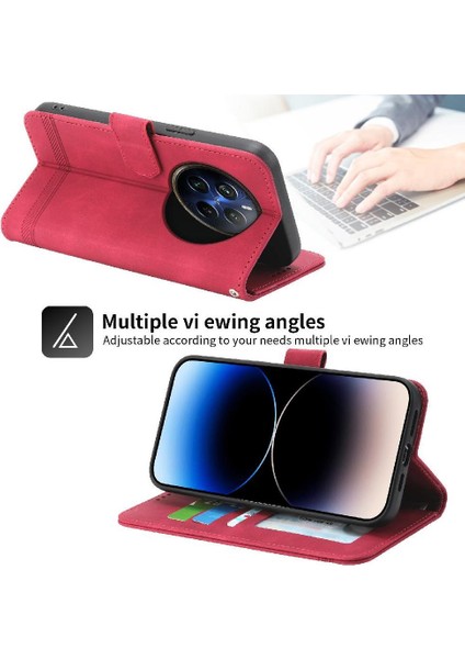 Realme 12 Pro Artı Bileklik Manyetik Kapatma Premium Nakit Için Flip Case (Yurt Dışından)