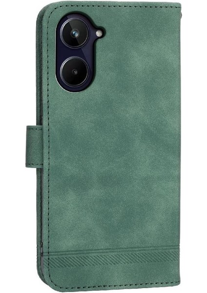 Realme 10 Pro 5g Manyetik Kapatma Bileklik Premium Kart Için Flip Case (Yurt Dışından)
