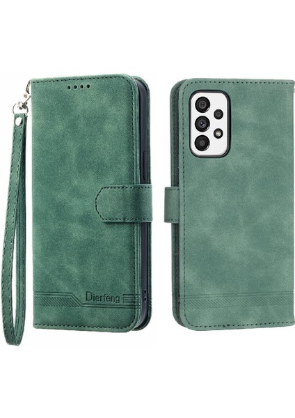 Samsung Galaxy A73 Kart Yuvaları Için Flip Case Bileklik Nakit Cep Prim (Yurt Dışından) modelleri