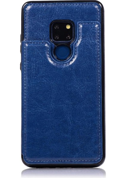 Cüzdan Kılıf Huawei Mate 20 Kart Yuvaları Için Kickstand Pu Deri Çift (Yurt Dışından)